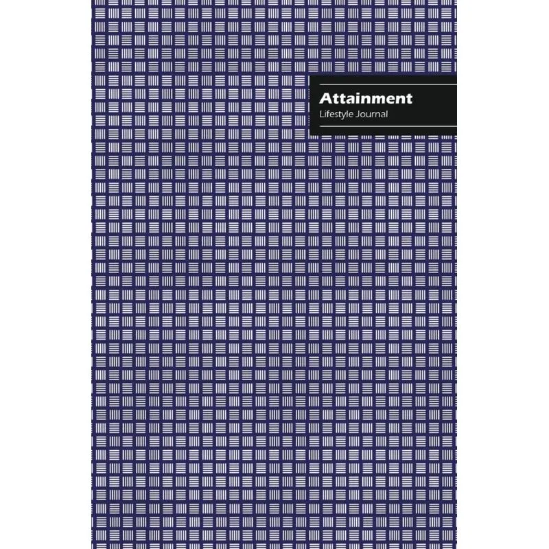 Attainment Lifestyle Journal, Creative Write-in Notebook, Dotted Lines, Wide Ruled, Medium Size (A5), 6 x 9 (Blue)