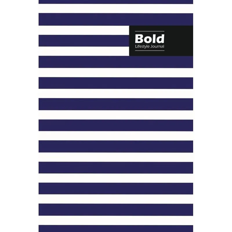 Bold Lifestyle Journal, Creative Write-in Notebook, Dotted Lines, Wide Ruled, Medium Size (A5), 6 x 9 Inch (Blue)