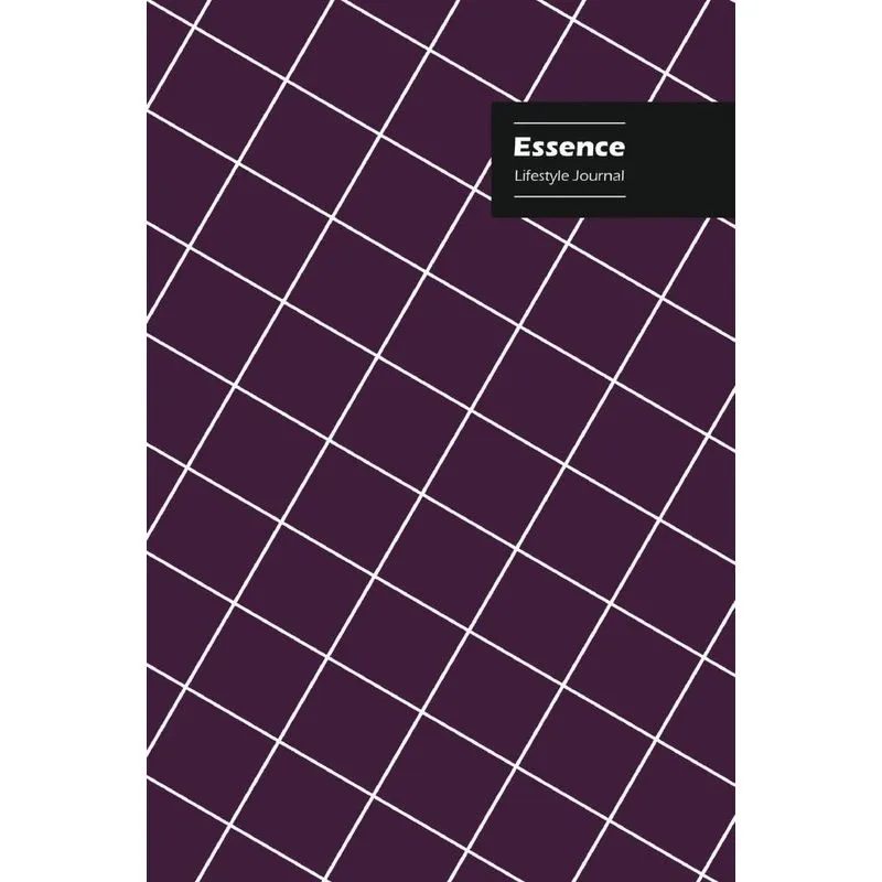 Essence Lifestyle Journal, Creative Write-in Notebook, Dotted Lines, Wide Ruled, Medium Size (A5) 6 x 9 Inch (Purple)