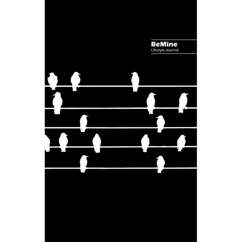Be Mine Lifestyle Journal, Write-in Notebook, Dotted Lines, Wide Ruled, Medium Size 6 x 9 Inch (A5) Hardcover (Black)