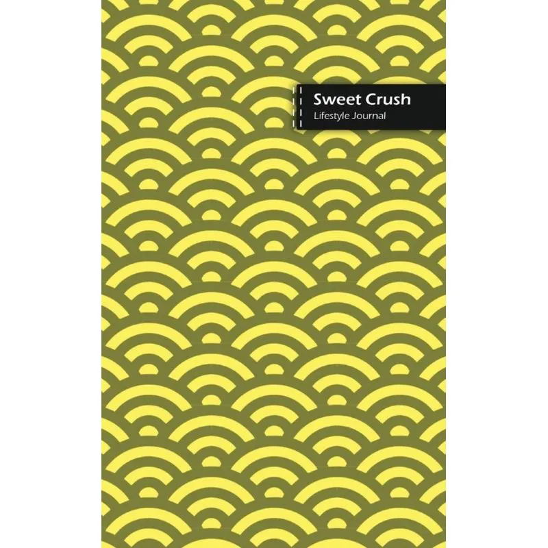 Sweet Crush Lifestyle Journal, Blank Write-in Notebook, Dotted Lines, Wide Ruled, Medium Size (A5) 6 x 9 In (Beige)