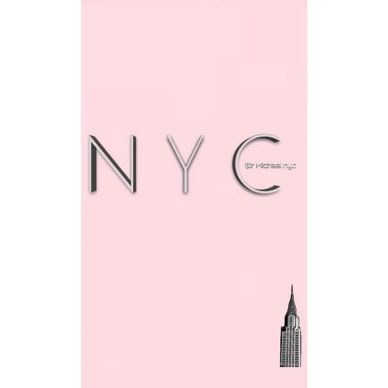 Livro nyc iconic Chrysler building powder pink creative blank journal $ir Michael designer limited edition