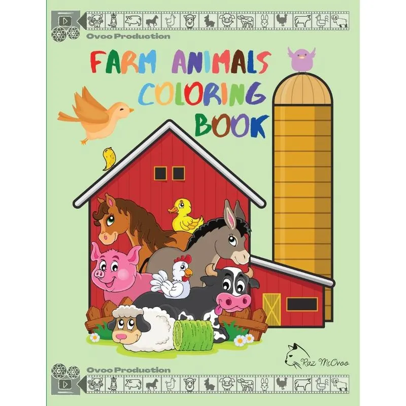 Farm Animals Coloring Book