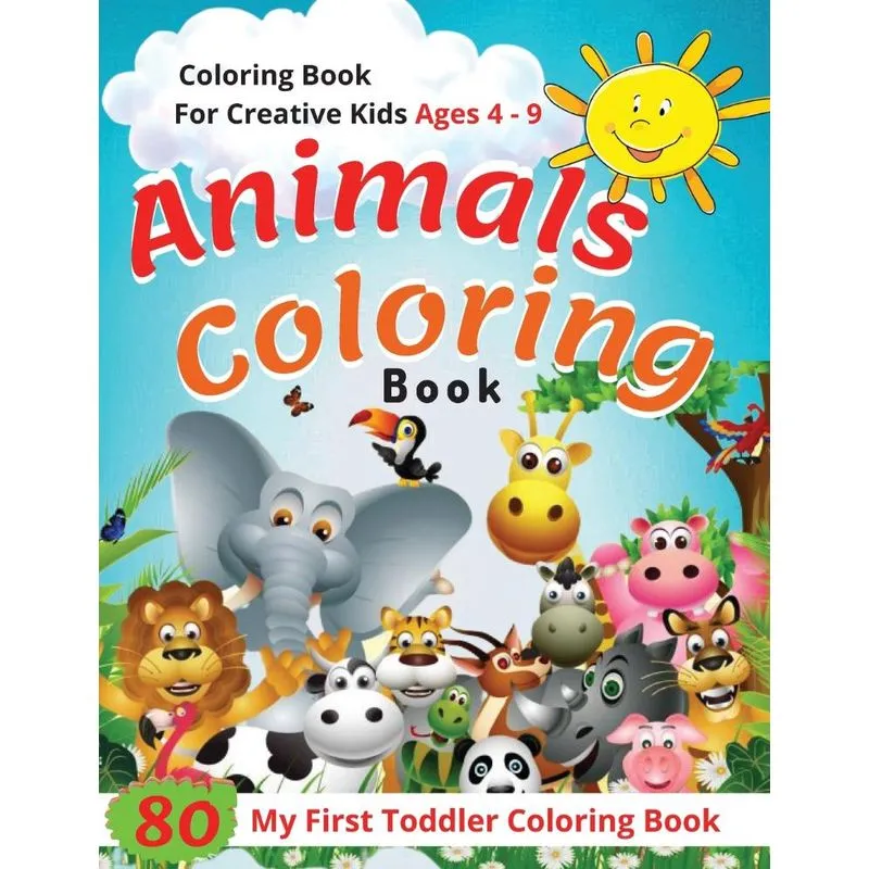 Animal Coloring Book | Ages 4 -9