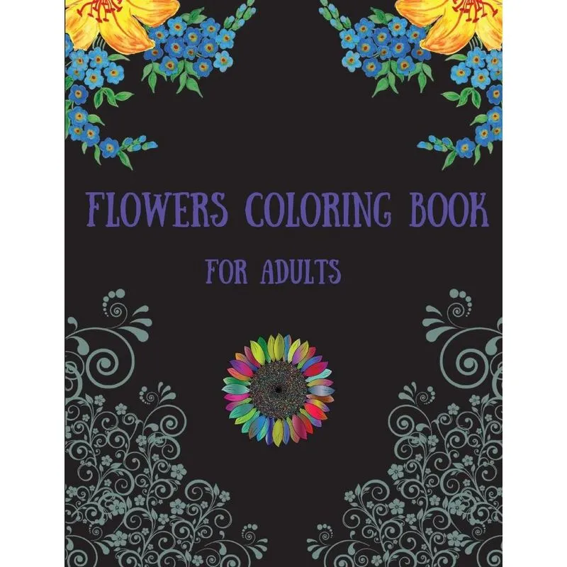 Flowers Coloring Book for Adults