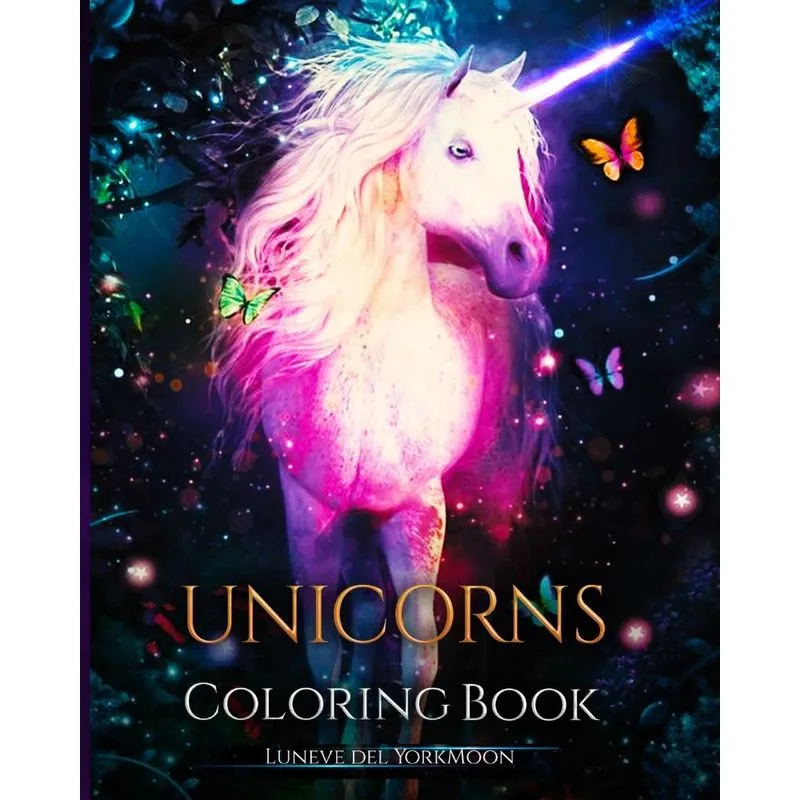 Unicorns Coloring Book