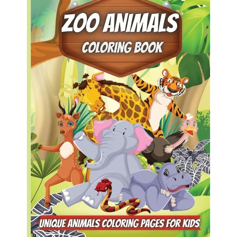 Zoo Animals Coloring Book
