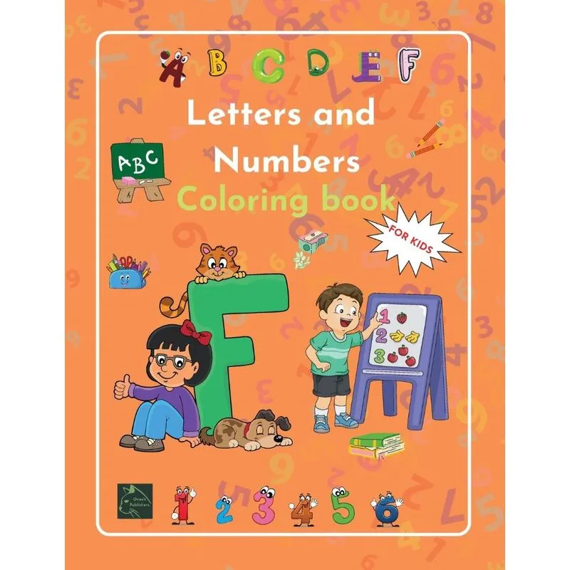 Letters and Numbers Coloring book