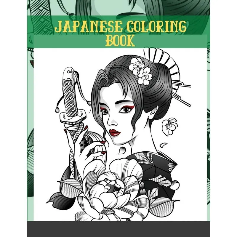 Japanese coloring book