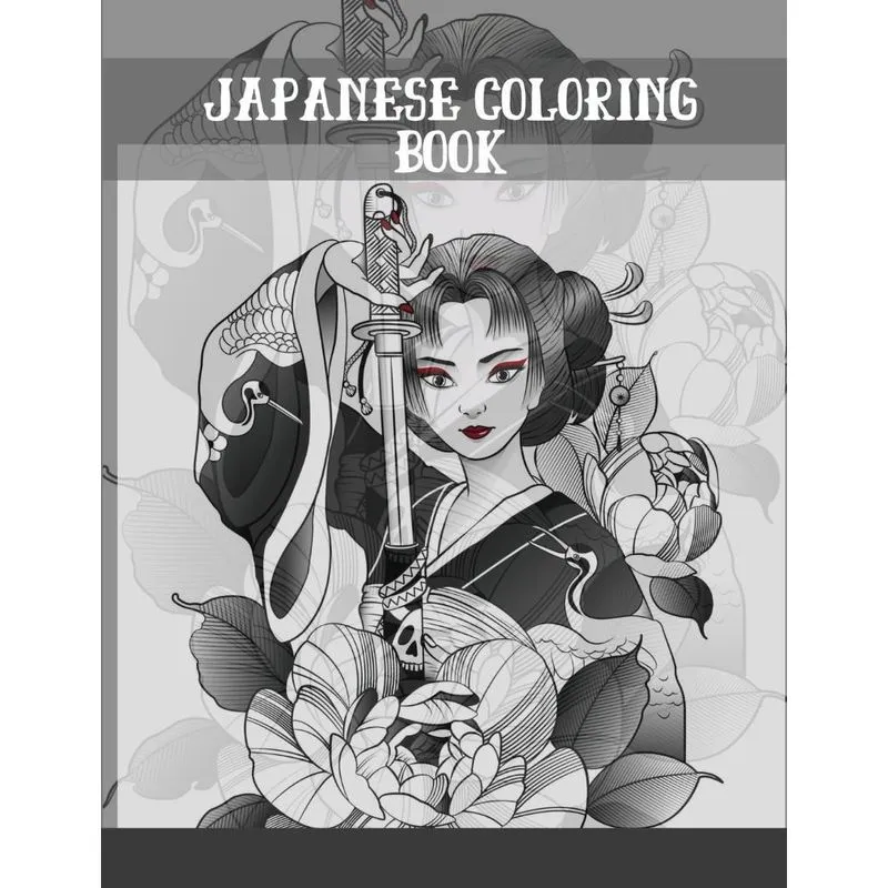 Japanese coloring book