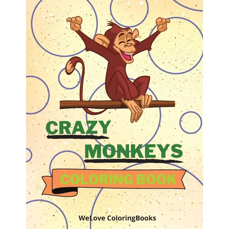 Crazy Monkeys Coloring Book