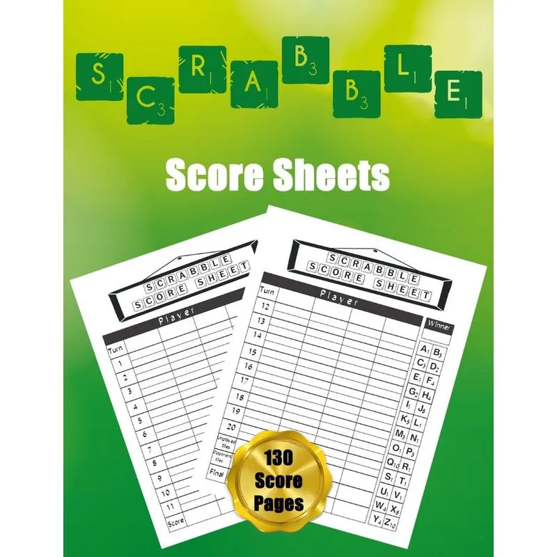 Scrabble Score Sheets