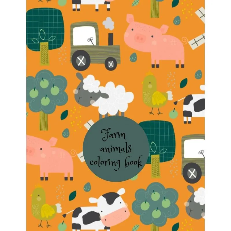Farm animals coloring book