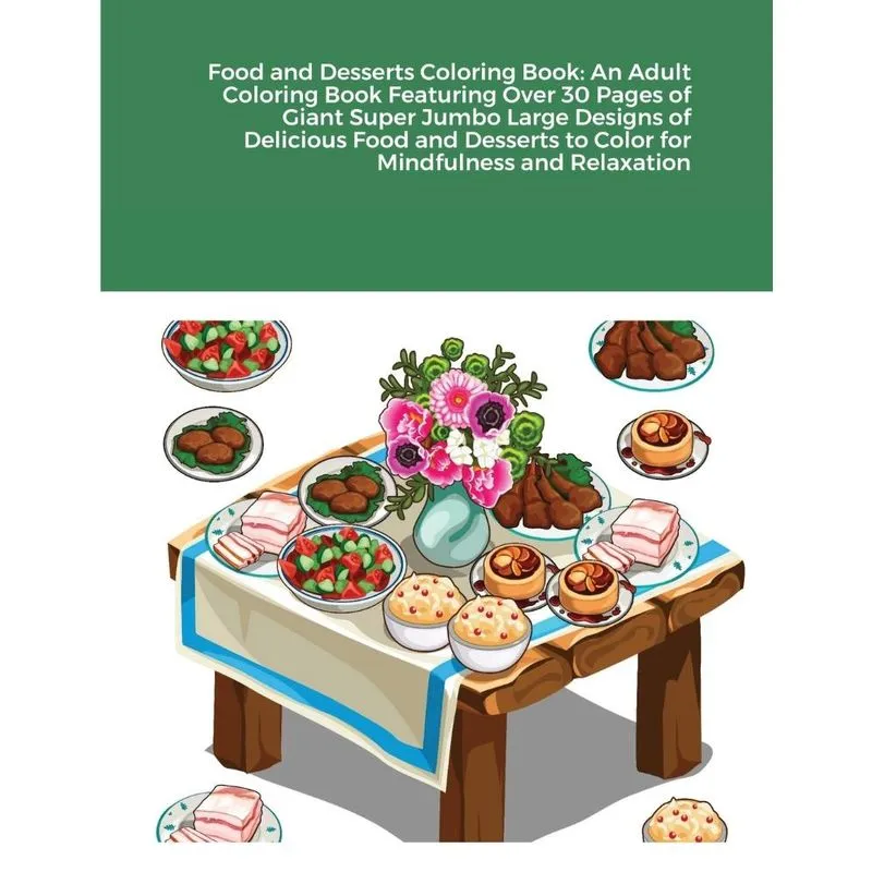 Food and Desserts Coloring Book