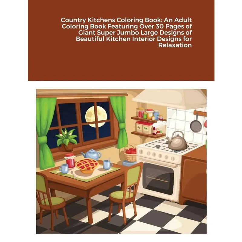 Country Kitchens Coloring Book