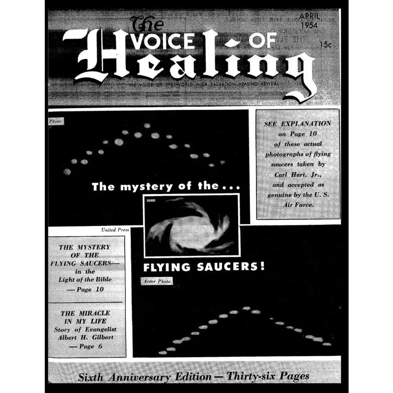 The voice of healing magazine. The mystery of the... FLYING