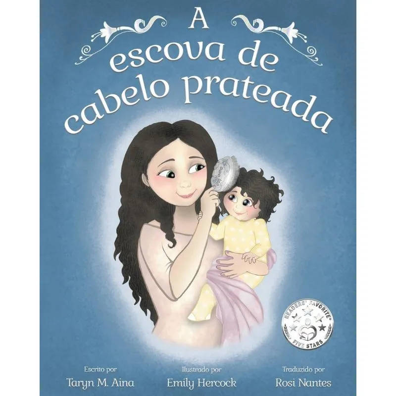 A escova de cabelo prateada