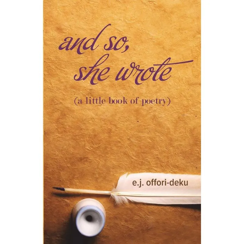 and so, she wrote