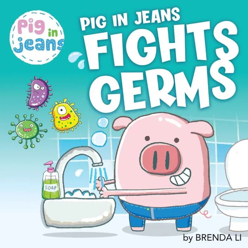Pig In Jeans Fights Germs