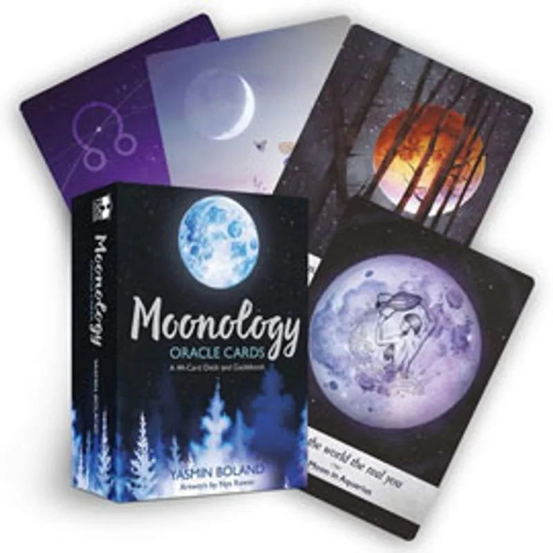 MOONOLOGY ORACLE CARDS - A 44-CARD DECK AND GUIDEBOOK