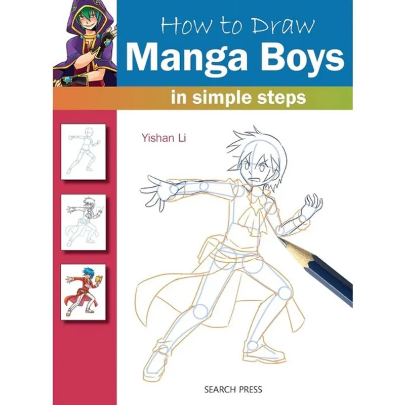 HOW TO DRAW MANGA BOYS IN SIMPLE STEPS