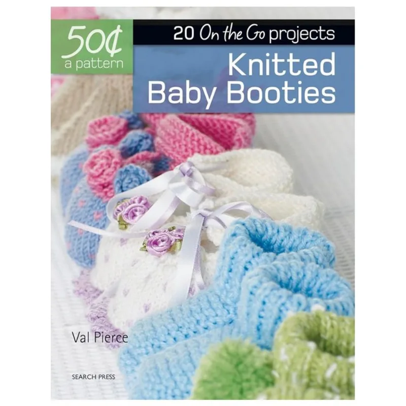 50 CENTS A PATTERN - KNITTED BABY BOOTIES