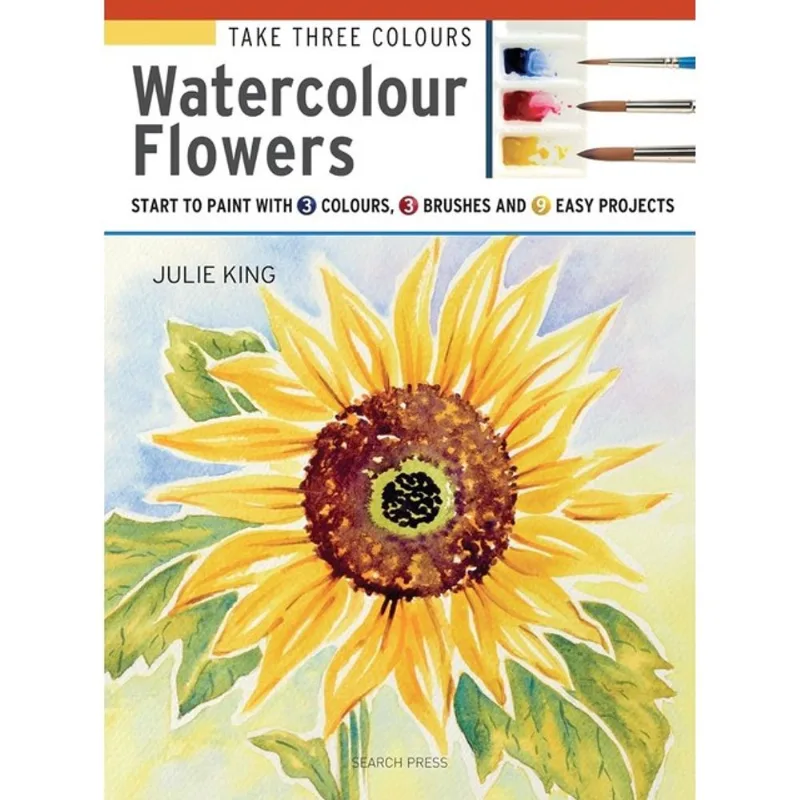 TAKE THREE COLOURS - WATERCOLOUR FLOWERS
