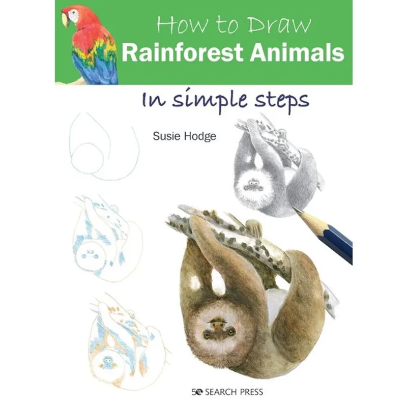 HOW TO DRAW RAINFOREST ANIMALS IN SIMPLE STEPS