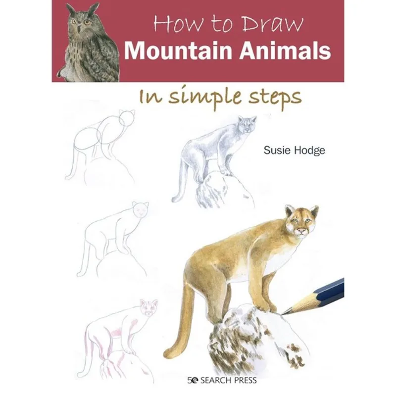 HOW TO DRAW MOUNTAIN ANIMALS IN SIMPLE STEPS
