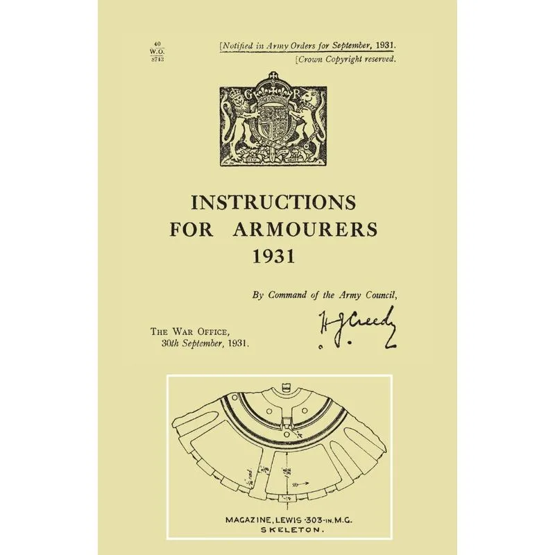 Instructions For Armourers 1931