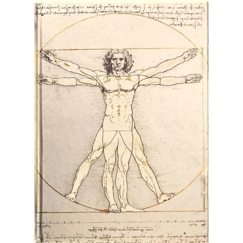 Libreta Inspirada en Da Vinci: El Hombre de Vitruvio Libreta: Da Vinci S Vitruvian Man