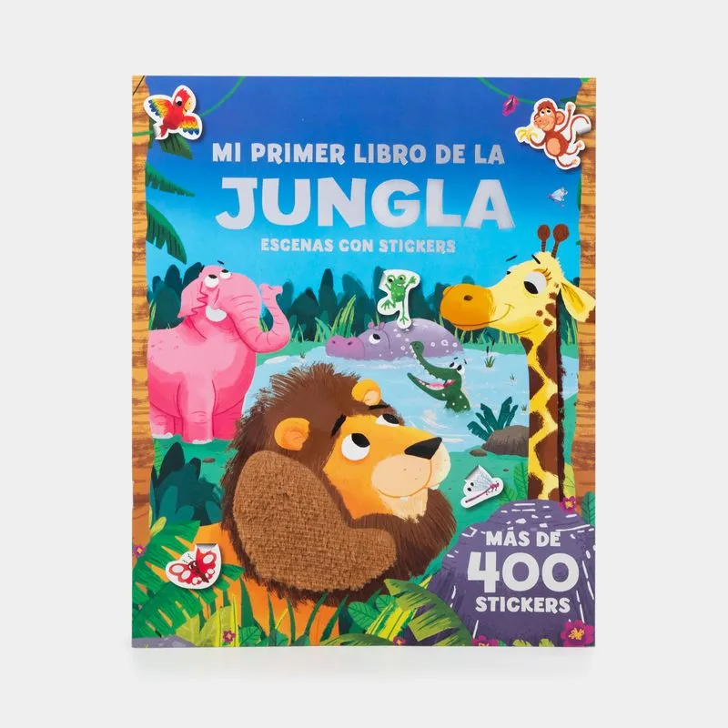 Mi primer libro de la jungla escenas con stickers