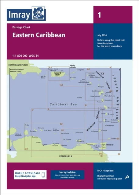 Imray Chart 1 Eastern Caribbean