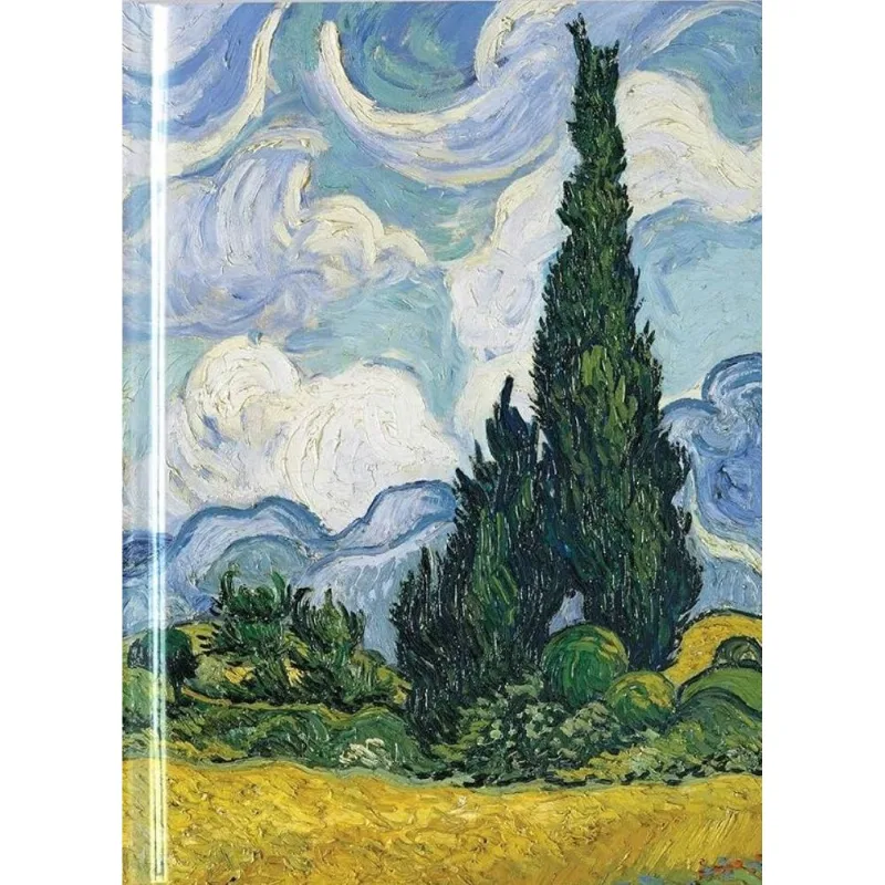 Libreta de Arte: Vincent Van Gogh, Campo de Trigo con Cipreses (Sketch Book en Blanco) Libreta: Vincent Van Gogh, Wheat Field With Cypresses (Blank Sketch Book)