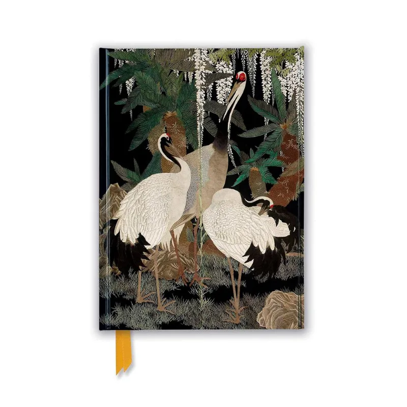 LIBRETA: ASHMOLEAN: CRANES, CYCADS AND WISTERIA BY NISHIMURA SO-ZAEMON XII
