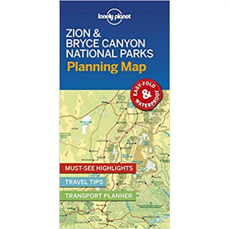 ZION & BRYCE CANYON NATIONAL PARKS PLANNING MAP 2019 - LONELY PLANET