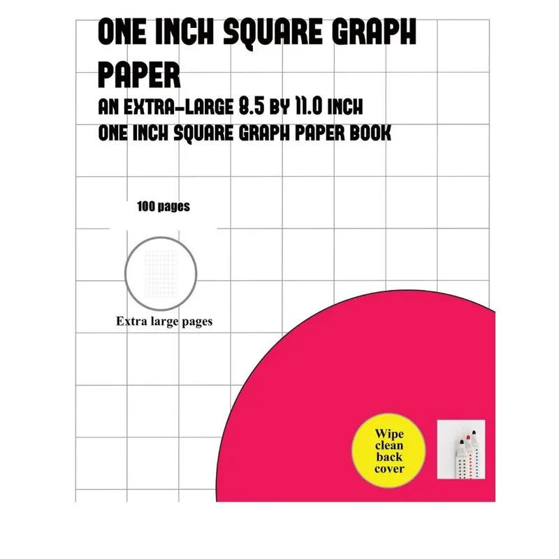 One Inch Square Graph Paper Book