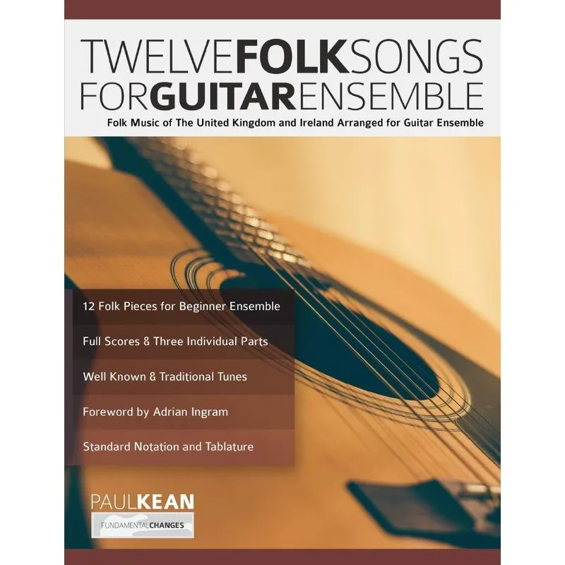 12 Folk Songs for Guitar Ensemble