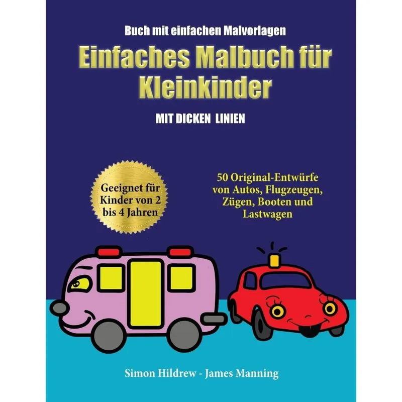 Buch mit einfachen Malvorlagen