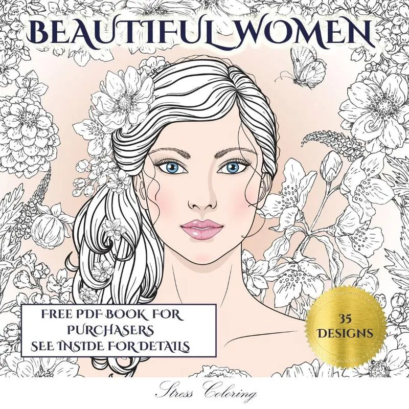 Stress Coloring (Beautiful Women)