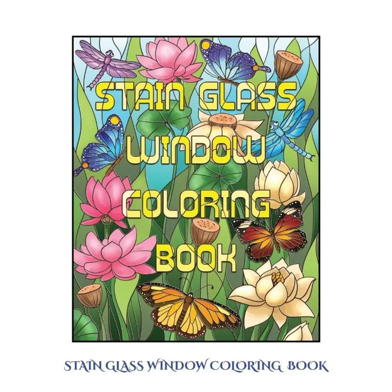 Stain Glass Window Coloring Book