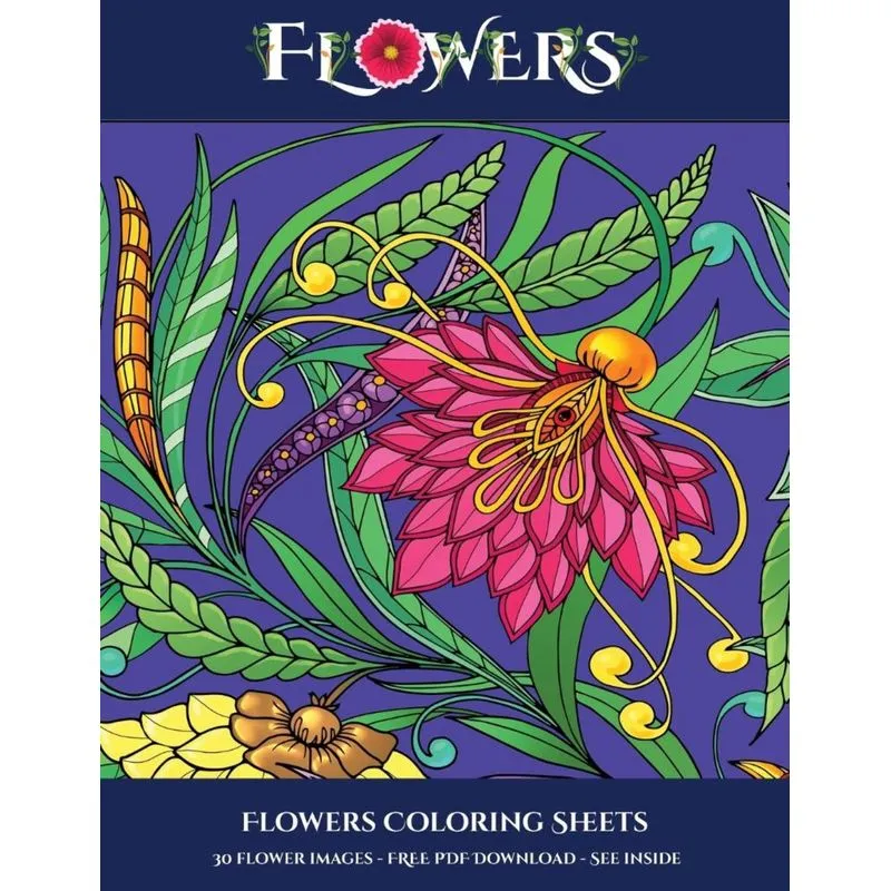 Flowers Coloring Sheets