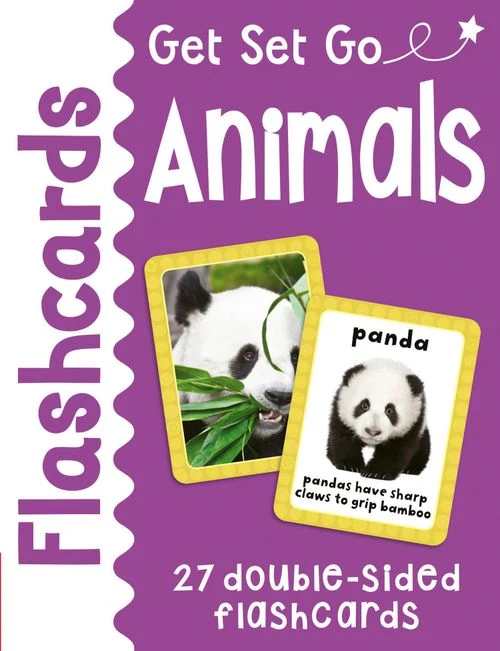 Animals Flashcards: 27 double sided flash cards (Get Set Go) Other