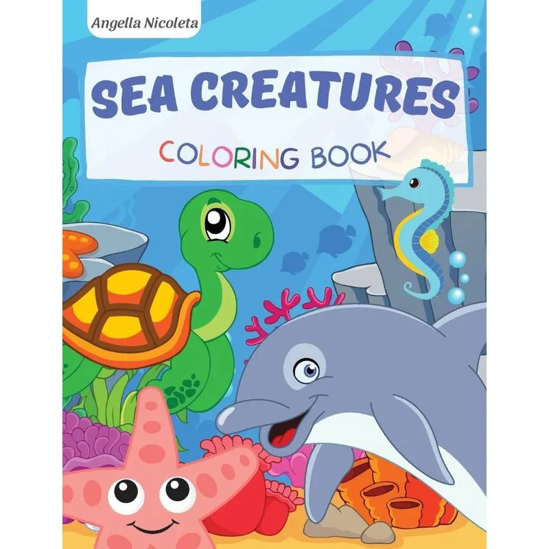 Sea Creatures Coloring Book