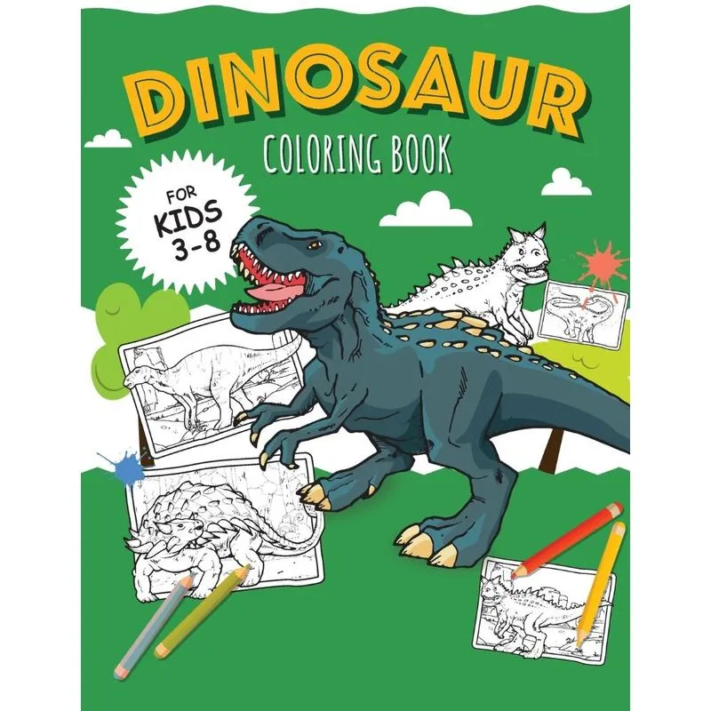 DINOSAURS - Coloring Book for Boys