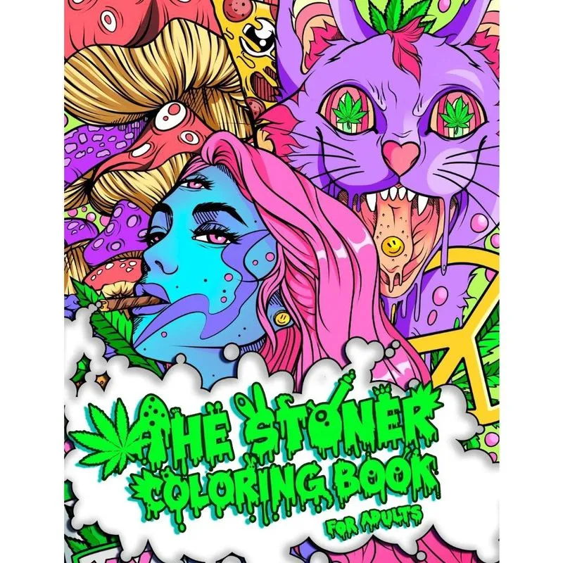 The stoner coloring book for adults