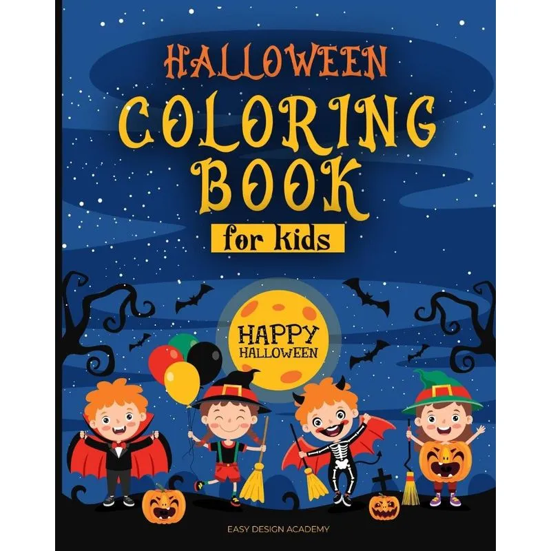 Halloween coloring book for kids
