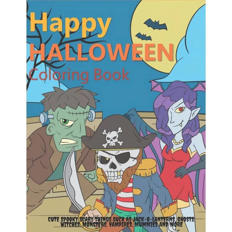 Happy Halloween Coloring Book