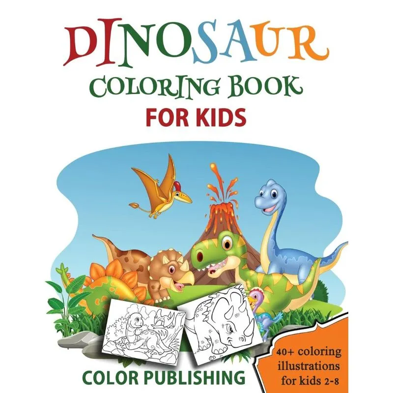 Dinosaur coloring book for Kids