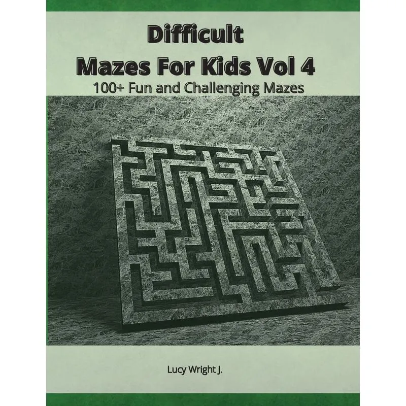 Difficult Mazes For Kids Vol 4